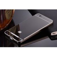 Jual Aluminium Bumper with Mirror Back Cover for Xiaomi Mi 4i/4c Murah