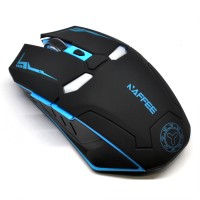 Jual WEYES Iron Man Wireless Mouse Gaming Mute Button Silent Click 2.4Ghz Murah