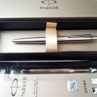 Jual Paket 1 Klik: 1pcs Parker Jotter SS CT Ballpoint+1pcs Refill Ballpoint Murah