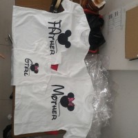 Jual kaos couple mickey family Murah