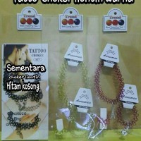Jual Tatto Choker liontin warna satu set Murah