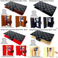 DOMPET WANITA LV VICE 25 KARTU DAMIER HITAM KW SUPER