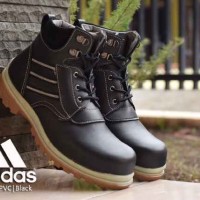 SEPATU MURAH ADIDAS DURAMO SAFETY BOOTS KULIT HITAM