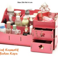 RAK KOSMETIK KECIL Bahan Kayu RAK SUSUN KOSMETIK / PUZ Diskon