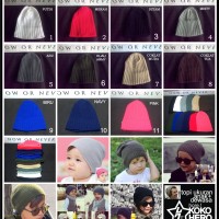 Jual topi kupluk Anak Bayi dan Dewasa polos rajut Beanie baby hat kid cap Murah