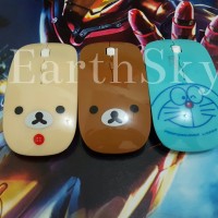Jual Character Rilakkuma and Doraemon wireless computer mouse Murah