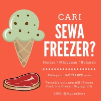 SEWA Freezer 1-7 hari 200 Liter Non ASI: Frozen Food, Ice Cream,Daging