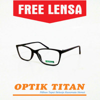 Frame Kacamata Minus Baca Khalidah Bulat 935 Hitam Murah Terbaru