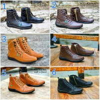 Sepatu Pria Tracking Kickers Zipper Tali Boots Grade Original Termurah