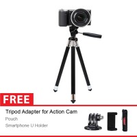 Takara Tripod Traveller TT-3113, Free Aksessories For Gopro/Xiaomi Y