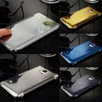 Jual Casing HP Samsung Note 4 / 5 Flip Cover Mirror Murah