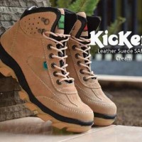 Jual Promo sepatu boots murah !!! Kickers leather suede safety boots Murah