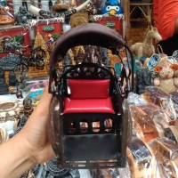 Jual Miniatur Becak Tradisional Jawa dari Logam Murah