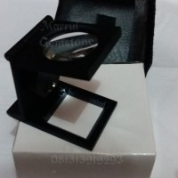 Jual 10X Microscope LED Light Mini Zinc Alloy Magnifier Loupe scale pabric Murah