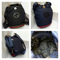 TAS GUCCI MULTIFUNGSI 3IN1 RANSEL, SELEMPANG, BAHU EN SEMI PREMI