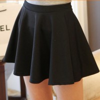 Jual Rok Pleated Hitam FA-001 Murah