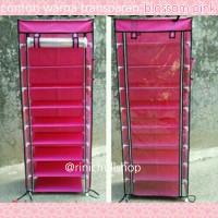 Jual RAK SUSUN 9 TUTUP PLASTIK TRANSPARAN M-9 Merk "NINEBOX" Murah
