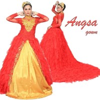 Kebaya Putri Salju Angsa Gaun Pengantin Modern Muslim Murah