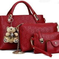 Jual TAS FASHION WANITA 4IN1/1 SET DAPAT 4 TAS^_^ Murah