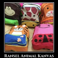 Jual Tas Anak Animal Ransel Kanvas ala