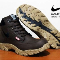 Jual Sepatu Boot Safety Nike California Coklat Murah