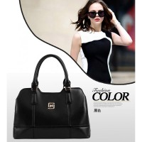 TAS JINJING HANDBAGS HITAM KULIT DOFF WANITA SIMPLE NGANTOR PREMIUM PU