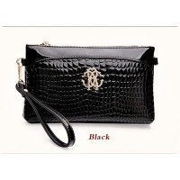 TAS TUMBLR MINI PARTY WANITA IMPORT KULIT GLOSSY BIRU BLUE GOSH CHANEL