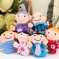 Jual 6 boneka jari seri keluarga - family finger puppets mainan Murah