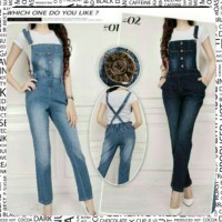 Jual celana kodok Overall jeans (AY-15 Murah
