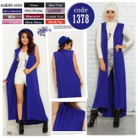 Jual LONG VEST LONG OUTER LONG CARDIGAN TANPA LENGAN SLEEVELESS LONG CARDI Murah