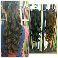 HAIR CLIP / HAIRCLIP / EXTENTION PONYTAIL CURLY IKAT PITA / TALI