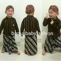 Jual BAJU ADAT TRADISIONAL JAWA SURJAN LURIK ANAK SET BLANGKON & JARIK Murah