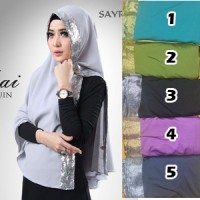 jilbab / hijab Khimar Dubai pita gliter