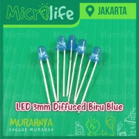 LED 3mm Diffused Biru Blue