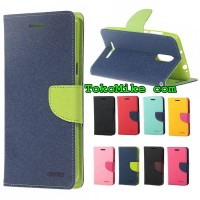 Leather Case Flip Wallet Mercury Samsung Note 4