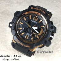 Jam Tangan Pria /Cowok Murah Casio G-Shock GShock GPW 1000 Black-Gold