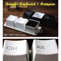 Jual 3 Mug Keyboard + Nampan Unik - Cocok Untuk Koleksi dan Hadiah Murah