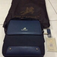 Tas pria polo goden biru bahan anti air