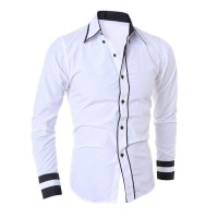 Kemeja Putih Polos Panjang Casual Formal Kerja Distro Campus Kantor