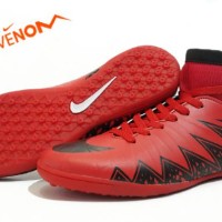 SEPATU FUTSAL NIKE HYPERVENOM MERAH HITAM MADE IN VIETNAM 100% IMPORT
