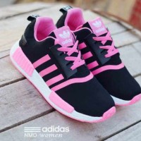 SEPATU KEREN ADIDAS NMD SPORT WOMAN VIETNAM HITAM IN PINK