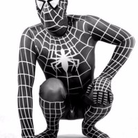 Jual halloween costume spiderman dewasa L black spiderman kostum superhero Murah