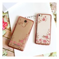 Casing Bunga / Soft Case Flowers Swarovsky Case For Xiaomi Redmi Pro