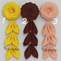 Jual Bros Jilbab/ Pashmina / Brooch / Bros Mawar Kanzashi Murah
