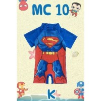 Baju Renang Anak Lelaki Boy Swimsuit Superman