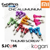 Jual CNC Alumunium Thumb Screw Bolt Nut Xiaomi Yi Gopro Sjcam Kogan B-pro Murah