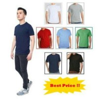 Jual KAOS POLOS PREMIUM PRIA - HIGH QUALITY - COTTON COMBED 30S Murah