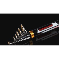 Mamba Joran Pancing Carbon Fiber Sea Fishing Rod 6 Segments 3.0M Black