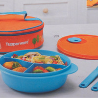 Jual Tupperware Fancy Crystalwave Lunch Set Tempat Makan wadah kotak box Murah