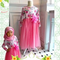 GAMIS BUNGA PINK BIG SIZE Baju Anak Import Sale Branded Limited